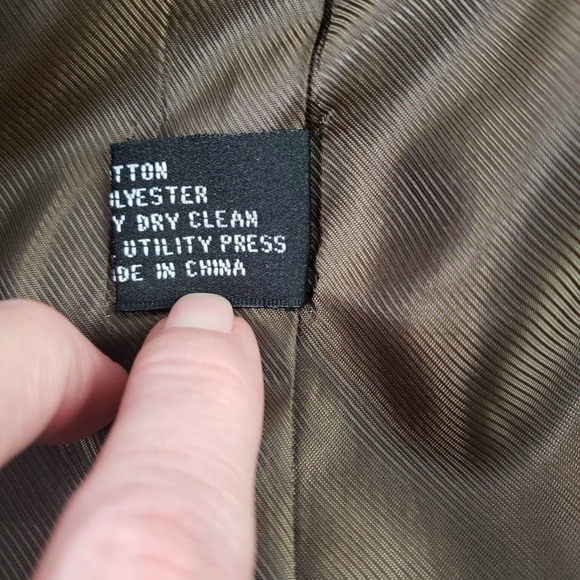 ALAN‎ FLUSSER Brown Corduroy Cotton Blazer Sport Coat Jacket - BESPOKE 44L - Picture 12 of 12